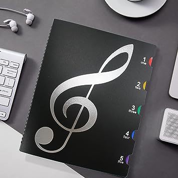 A4 transparent multi-layer piano score clip non-reflective music score storage book guitar Information Book music score folder