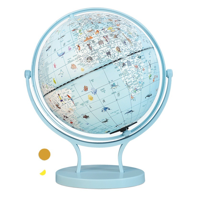 Children's Festival Opening Season Small Gift Educational Table Lamp Macaron Gemini Voice Explanation Globe