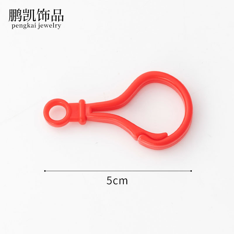 diy jewelry accessories color bulb button doll key chain plastic lobster buckle bag buckle acrylic hook buckle