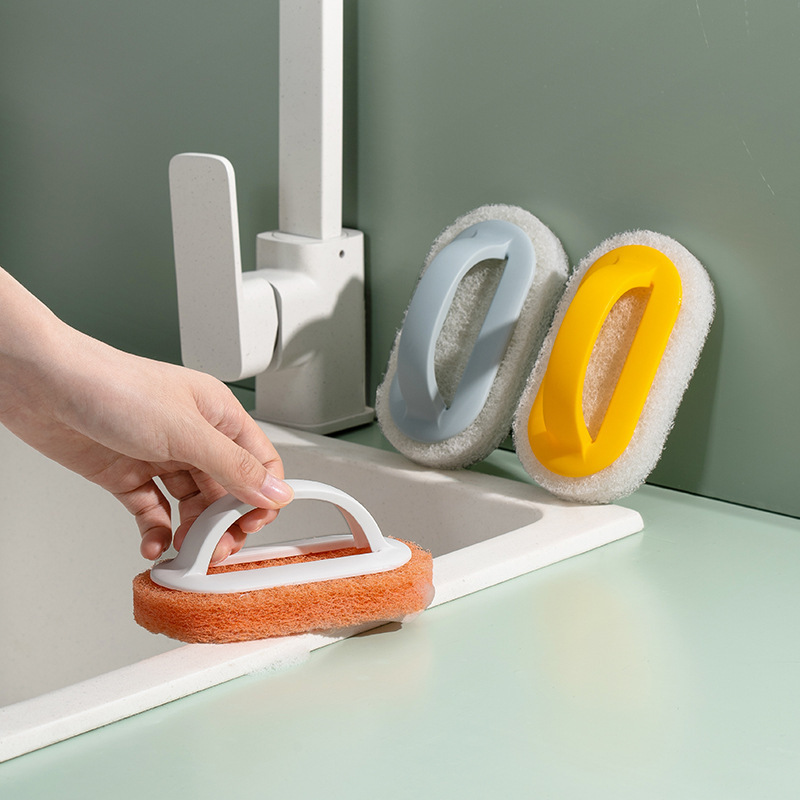 Cleaning and Decontamination Bathtub Brush Tile Brush Kitchen Pot Washing Dish Brush Cleaning Brush Dishwashing Tool Sponge Wipe