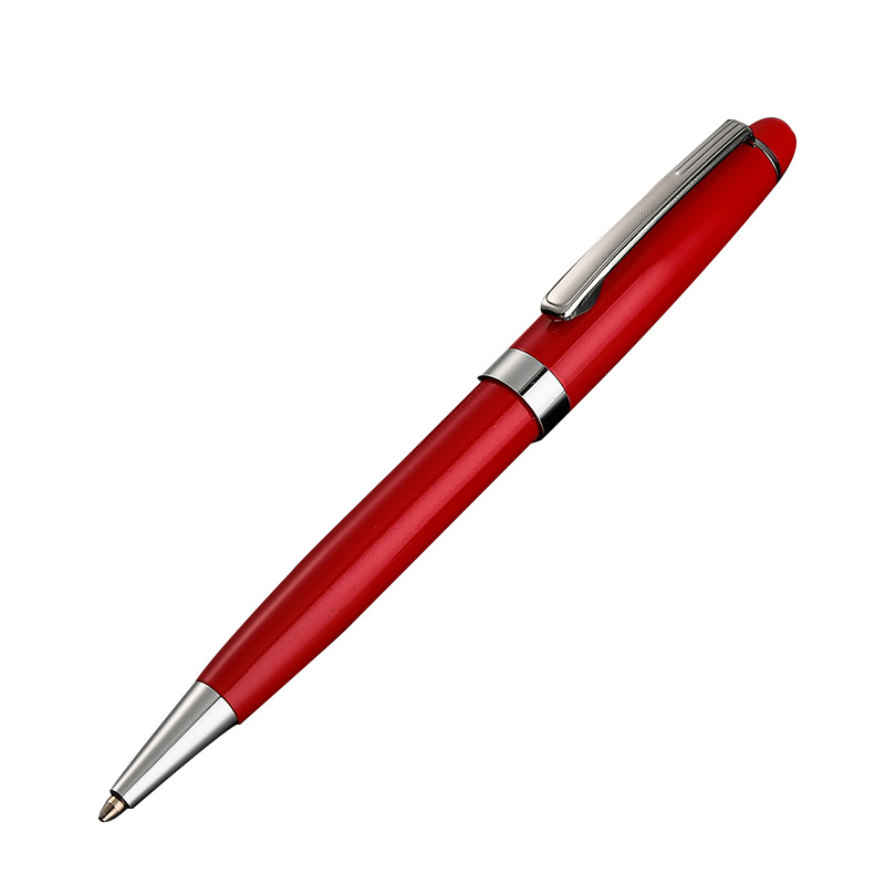 Picture of Advertising Gift Metal Ballpoint Pen Printing LOGO Rotating Ballpoint Pen Business Customized Neutral Metal Pen Wholesale