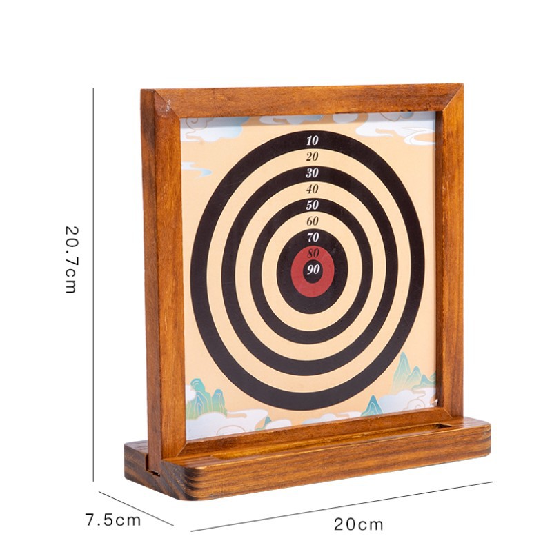 Picture of Cross-border double-sided magnetic dart board suit entertainment leisure desktop games wooden toys parent-child interactive wholesale