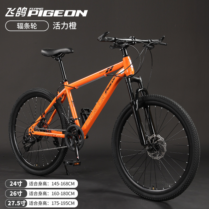 Picture of Flying Pigeon Brand Mountain Bike Men's Variable Speed Off-Road Bike Teenagers Middle School Students Ladies Road Racing Adult