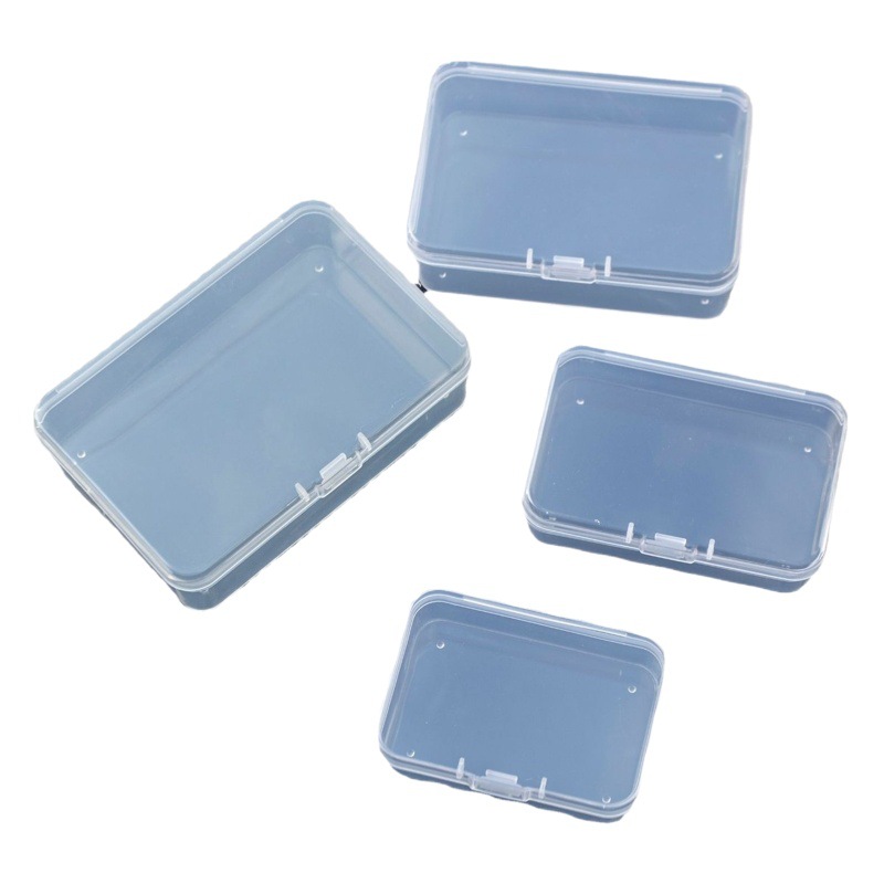Rectangular Stationery Plastic Box Transparent Soap Flap Zero Luya Soft Bait Box Jewelry Storage Soap Flower Packaging Box