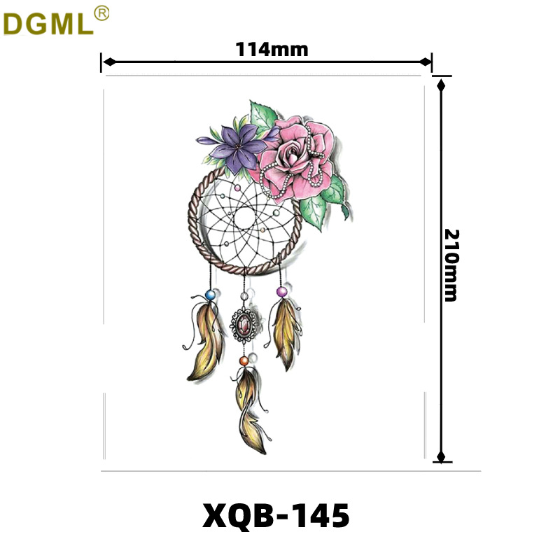 Picture of Children's cartoon flower arm sticker half arm full arm pink pig funny cross-border Henna creative color tattoo sticker wholesale
