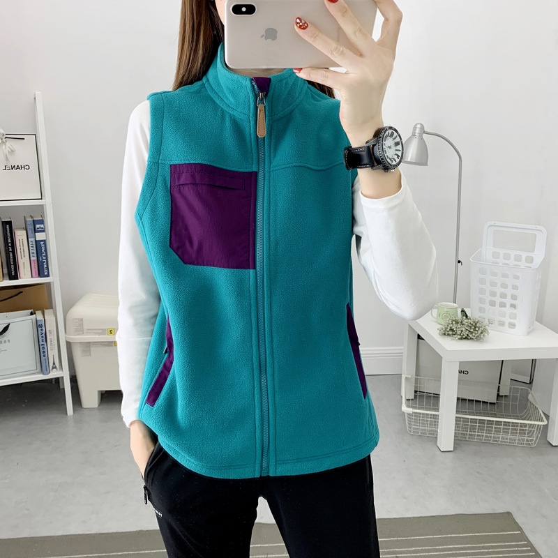 Picture of Vest Men's Spring and Autumn Fleece Sleeveless Fleece Vest Outdoor Fleece Vest Vest Women Fleece Jacket