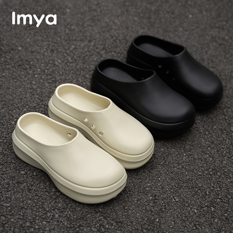 Baotou Chef Shoes Women's Summer Outdoor Waterproof Half Bag Eva Slippers Men's Indoor Home Non-Slip Mueller Shoes