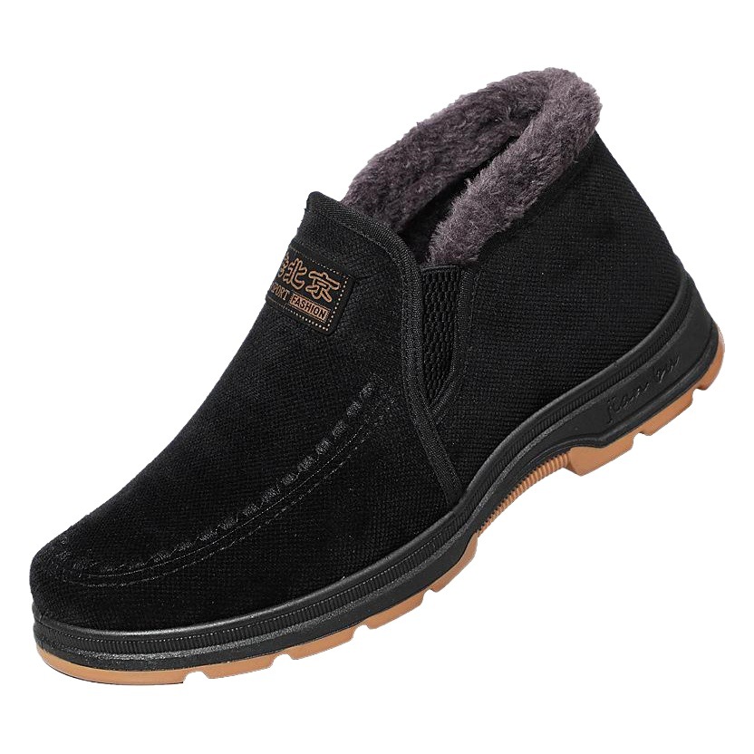 Manufacturer Wholesale Winter Old Beijing Cotton Shoes Men's Thickened Warm Boots High-Top Cotton Boots Street Stall Cotton Shoes Foreign Trade Boots
