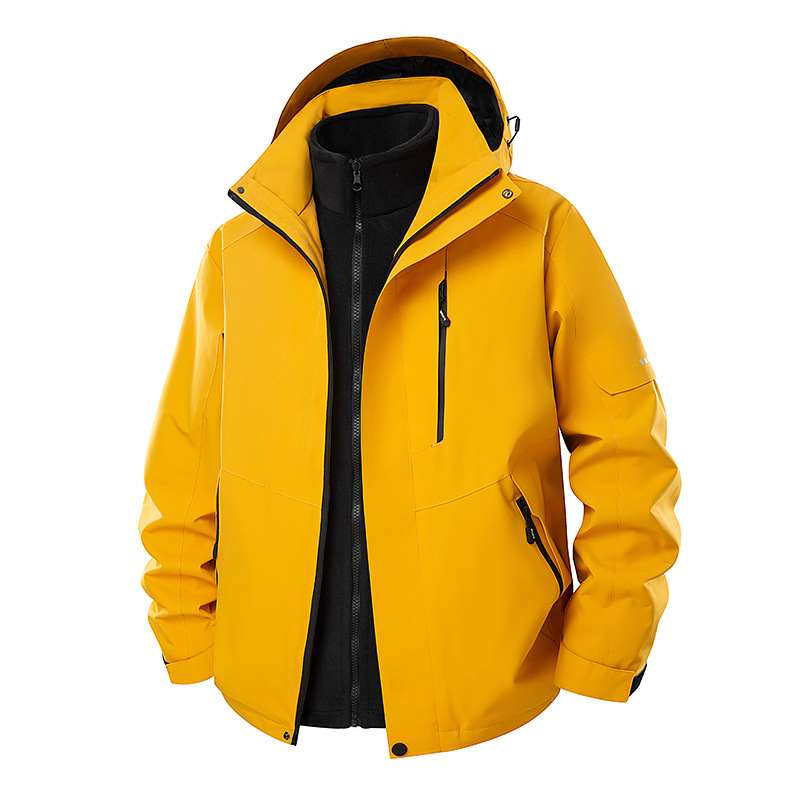 Picture of New outdoor assault jacket three-in-one water-repellent detachable outdoor mountaineering travel jacket for men and women cross-border