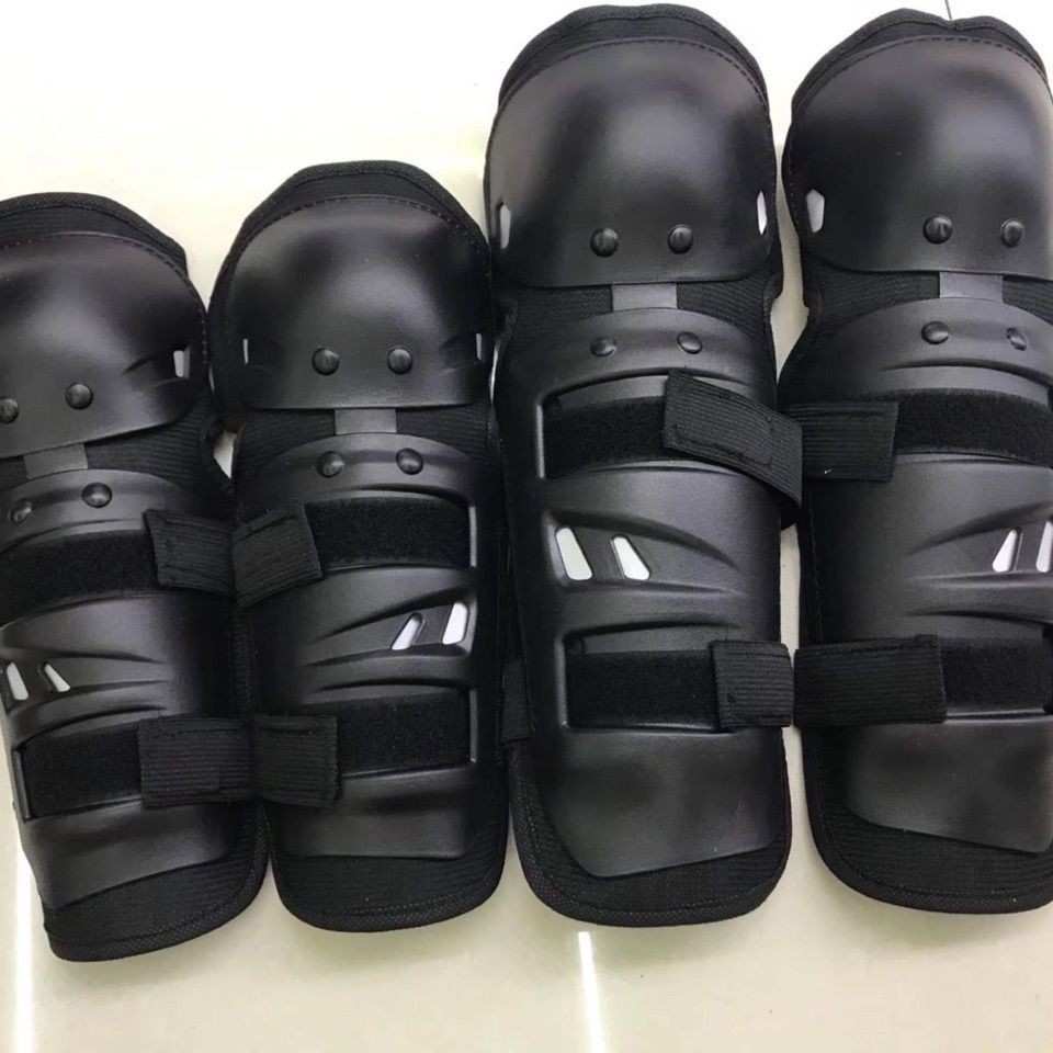 Motorcycle knee pads elbow pads four-piece round head race riding knee pads off-road motorcycle riding equipment