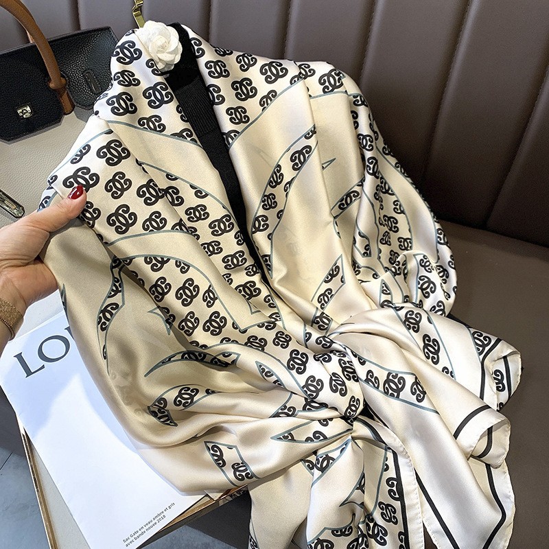 Sunscreen Scarf Women's New Silk Satin All-match Summer Sunscreen Silk Scarf Mother's Day Gift 2024 New Scarf