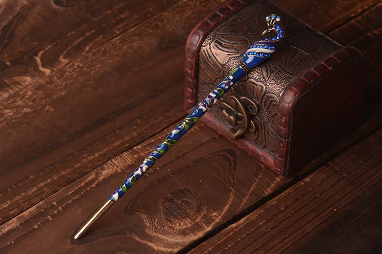 Picture of Chinese antique headdress hairpin cloisonne ladies hair clasp scenic explosion hair accessories wholesale