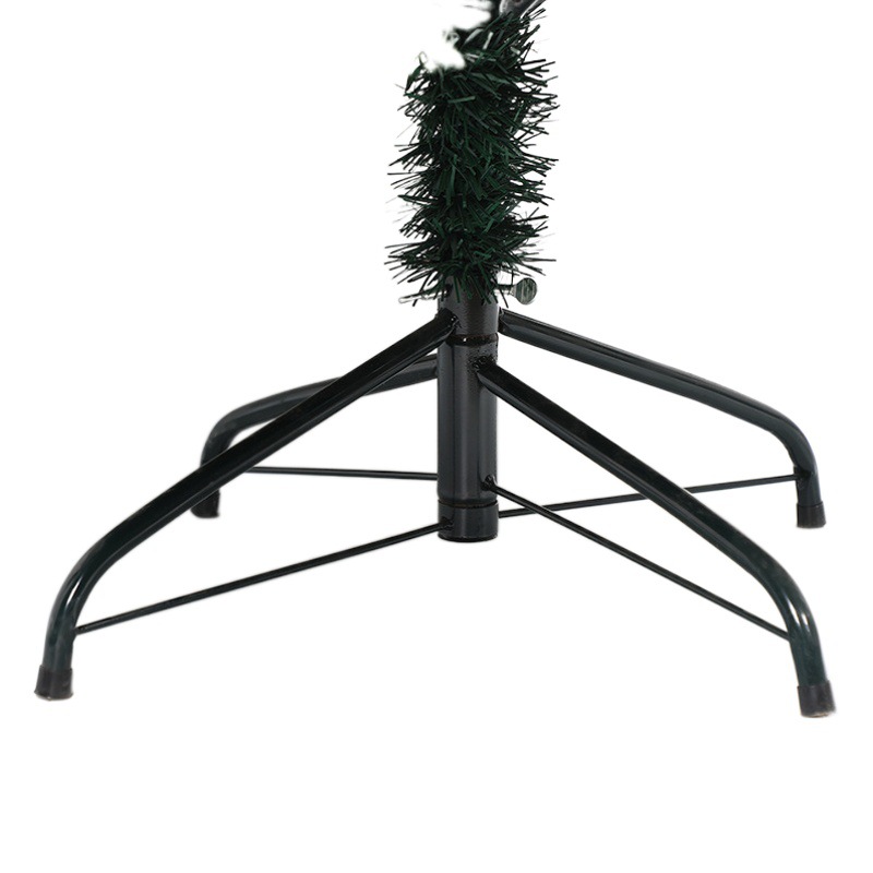 Cross-border wholesale Christmas tree holiday Christmas decoration simulation tree flocking PVC tied tree 1.8m iron foot decorative tree