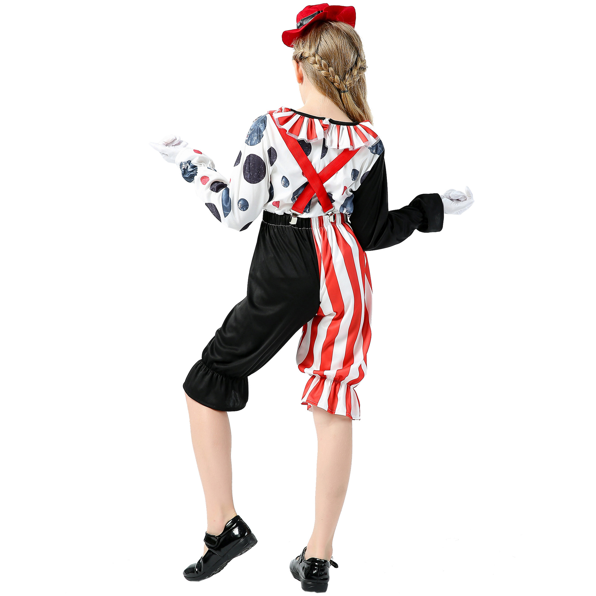 Picture of S-XL Girls Children's Clown Costume Holiday Party Costume Children's Day Performance Costume Girls Performance Halloween Costume