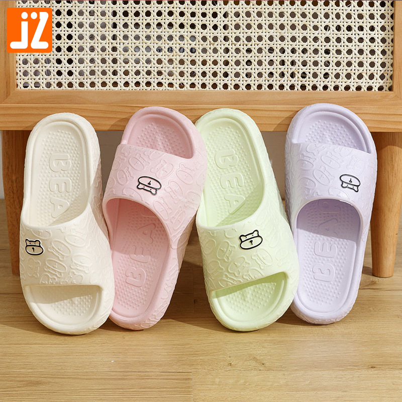 Picture of Sandals for Female Couples to Wear at Home, Cartoon Thick-Soled Non-Slip Bathroom Bathing Slippers for Men, Summer Wholesale Lightweight