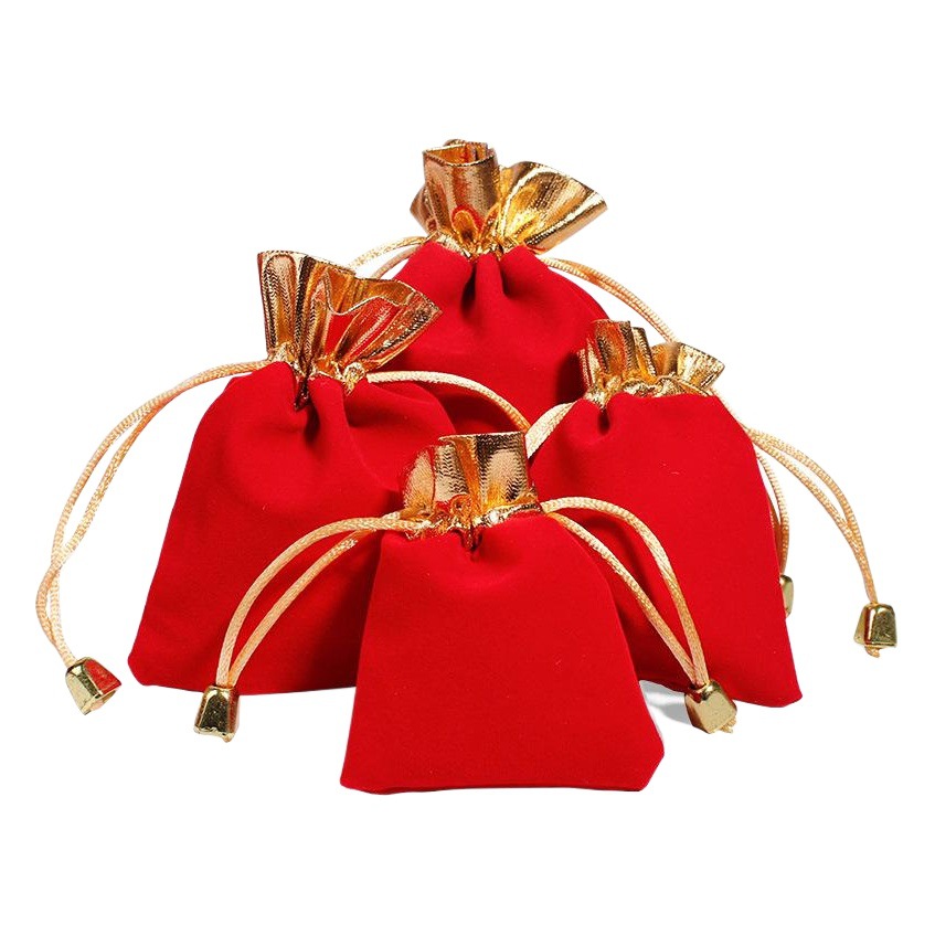 Jewelry bag drawstring velvet bag lucky bag Buddha beads brocade bag candy Wenwan bag small bag wholesale