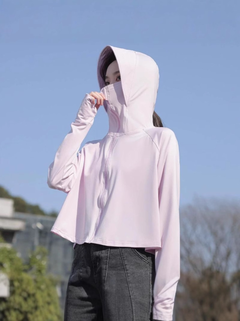 Picture of Women's Sunscreen Clothing 2025 New Summer Thin Anti-ultraviolet Breathable Ice Silk Sunscreen Clothing Blouse Short Jacket