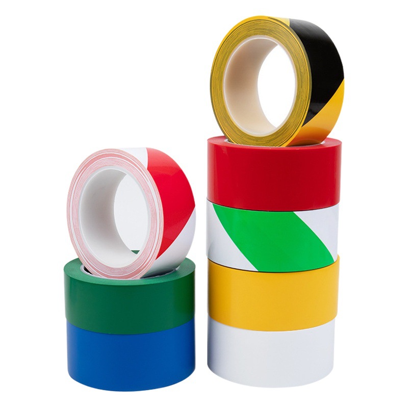 Manufacturer Wholesale Pvc Floor Warning Tape Multi-Color Floor Tape Traffic Zebra Line Identification Anti-Slip High Adhesion Durable