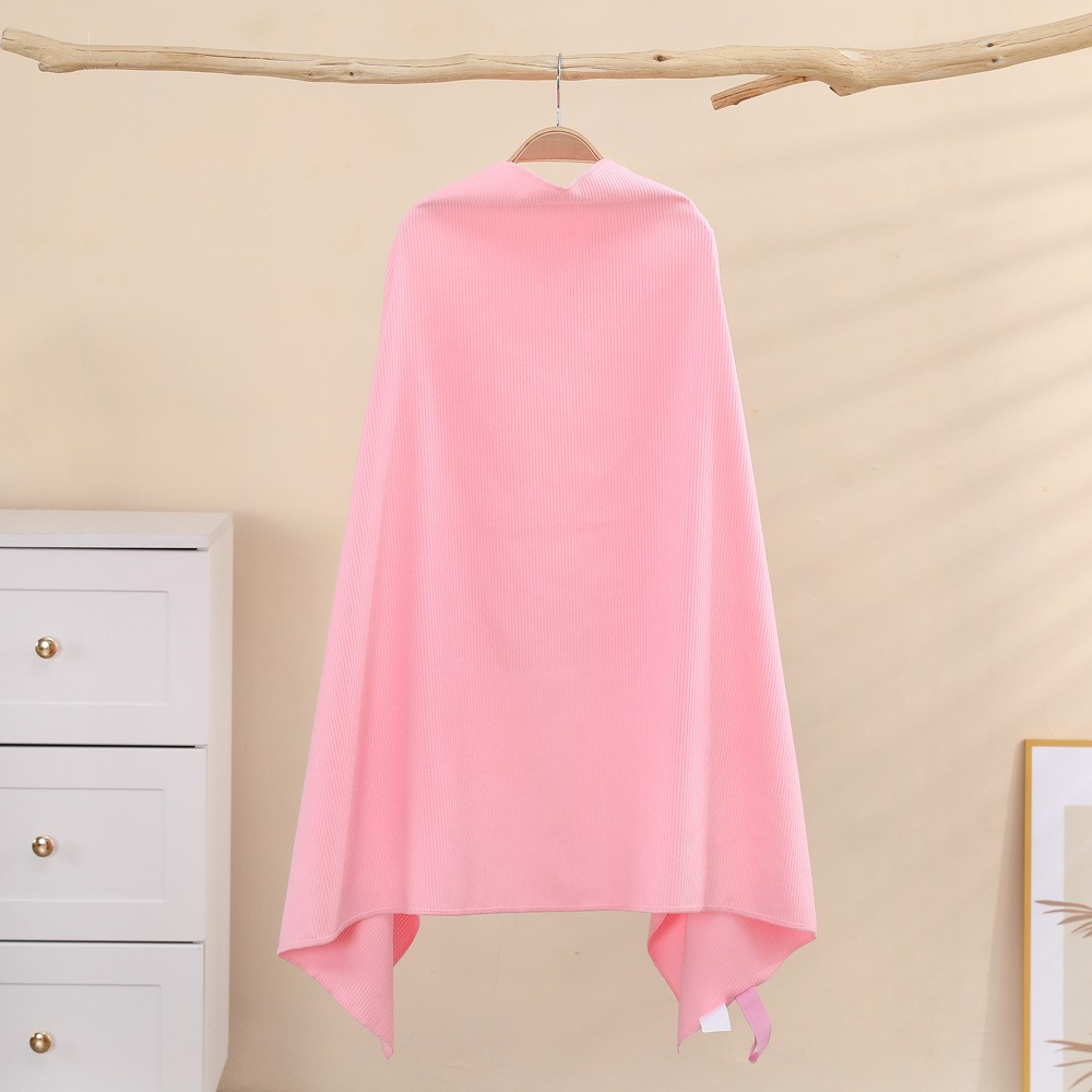 Picture of Quick-Drying Bath Towel for Men and Women Swimming Outdoor Sports Fitness Warm Portable Hot Spring with Snap Buttons Absorbent Beach Towel