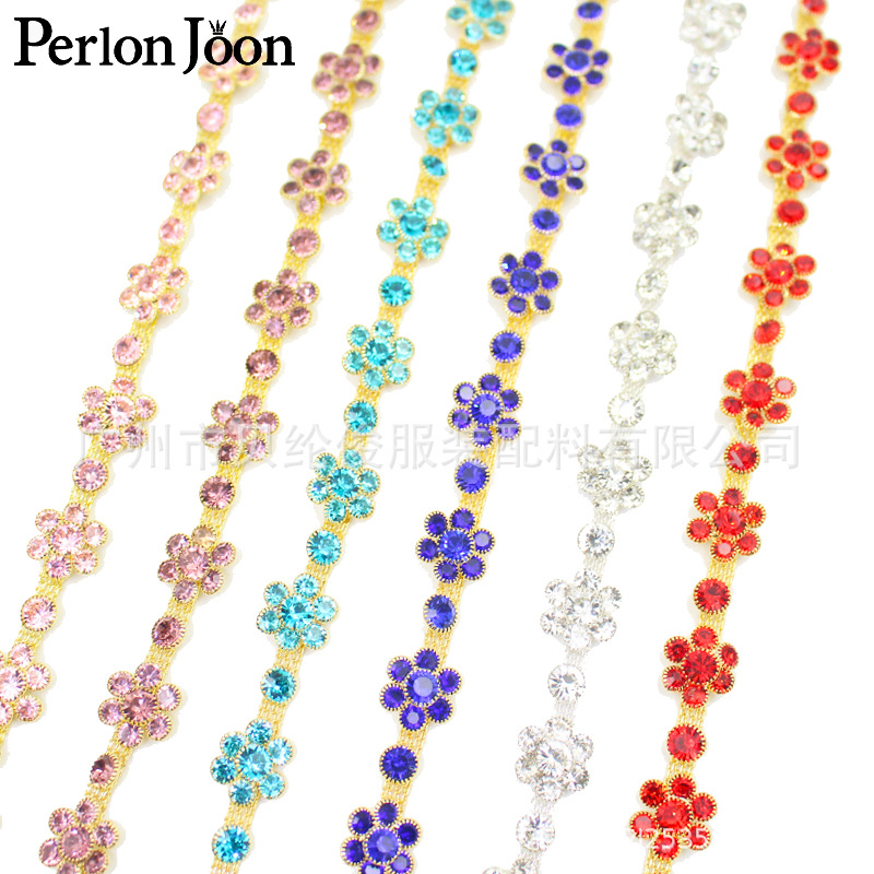 Multi-color optional color explosions sun claw fancy diamond chain rhinestone rhinestone code chain bridal dress shoes decoration