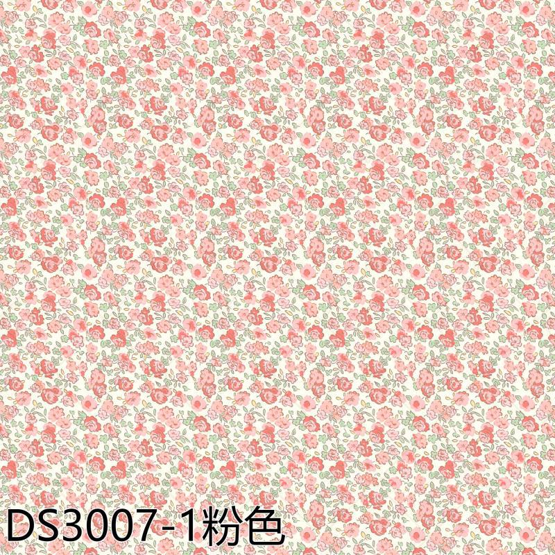 Picture of Chinese-Style Small Rose Flower 40-Count Pure Cotton Digital Printed Fabric, Pure Cotton Children's Clothing Fabric, Mosquito-Proof Pants Printed Fabric
