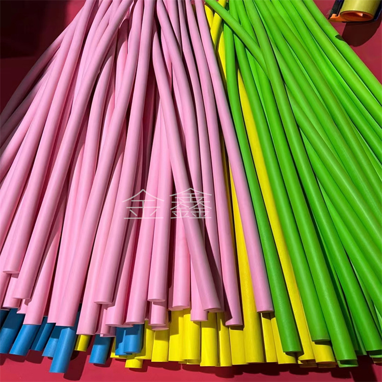 Wholesale color EVA round Rod 50 * 750mm amusement park decorative Rod EVA vertical rod EVA stamping round tube