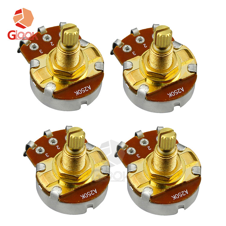 Potentiometer knob electric guitar electric bass knob tone volume 500K copper shaft aluminum shaft 250K button wholesale