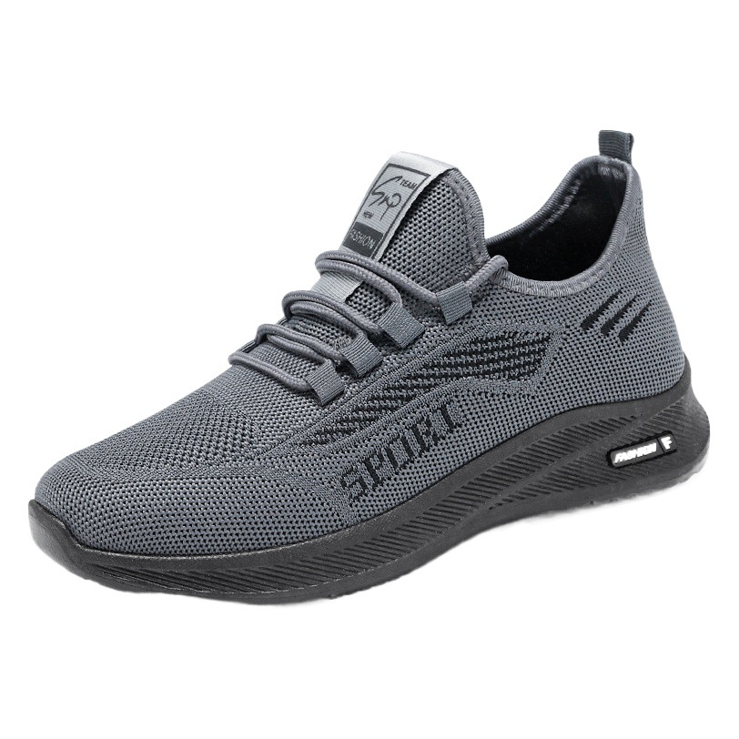 Sports men's shoes breathable casual factory direct wholesale foreign trade Spring and Autumn new flying woven soft bottom shoes men