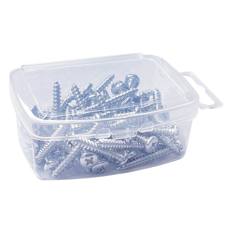 Factory customizable plastic box transparent covered plastic box accessories digital packaging box earplugs jewelry storage and finishing