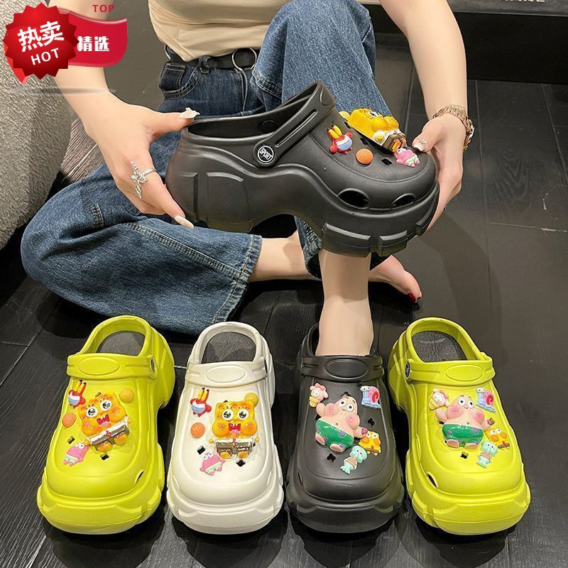 Picture of Baotou EVA hole shoes in 2025 new fashion and versatility student comfortable and casual two-wear non-slip slippers for women's summer