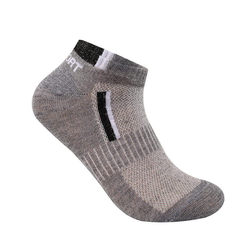 Picture of Socks Men's Summer Thin Cool Breathable Mesh Solid Color Black White Gray Fashionable Deodorant Sports Socks Men's Socks