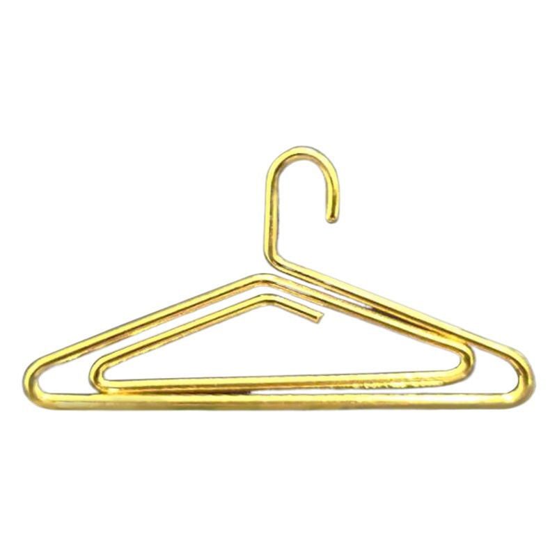 Rose Gold Clothes Hanger Paper Clip Creative Metal Gold Hanging Hook Business Gift