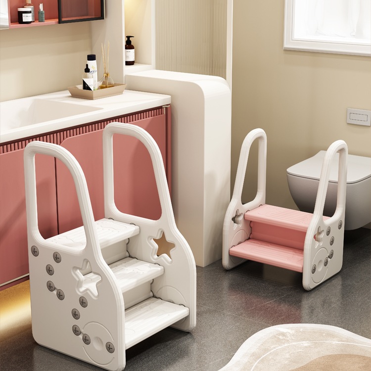 Baby Footstool, Kidsren's Face Wash Step Stool, Hand Washing Ladder, Kids Washstand Footstool, Bathroom Footstool
