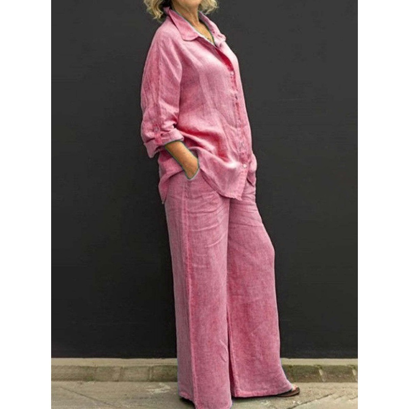 Picture of Foreign trade new ladies shirt suit 2024 leisure city suit independent station women's AliExpress Amazon