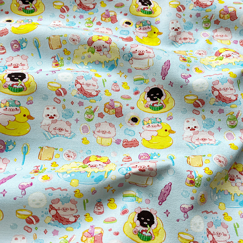 Bath Pig All-Cotton Eight-An Canvas 1.5m Width 1.0m Price Bag Jacket Vest Handmade DIY Fabric