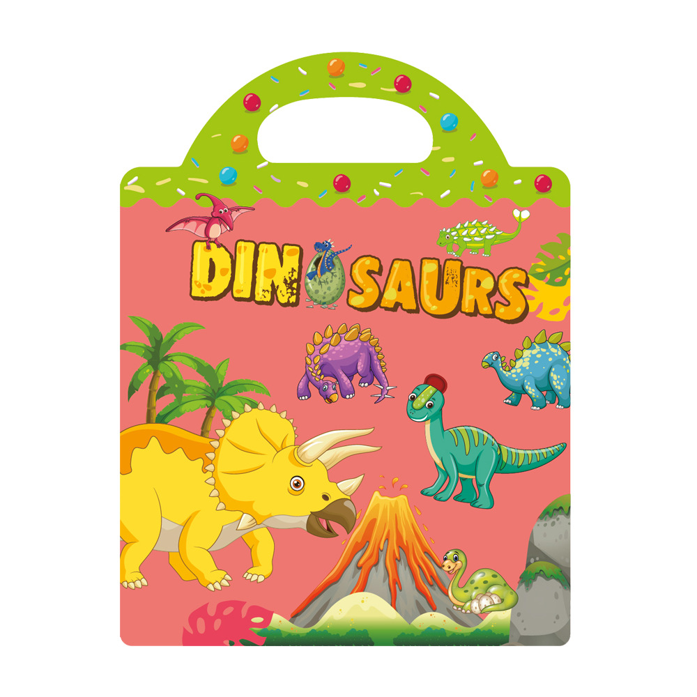 Picture of Cross-border DIY fun children's scene sticker book early education concentration training can be moved repeatedly paste quiet book