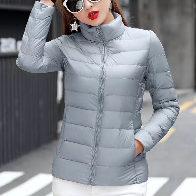 Picture of New Hooded Down Cotton-padded Jacket Women's Short plus size Thickened Warm Clothes Korean Style Simple Casual Fashionable Lightweight Jacket