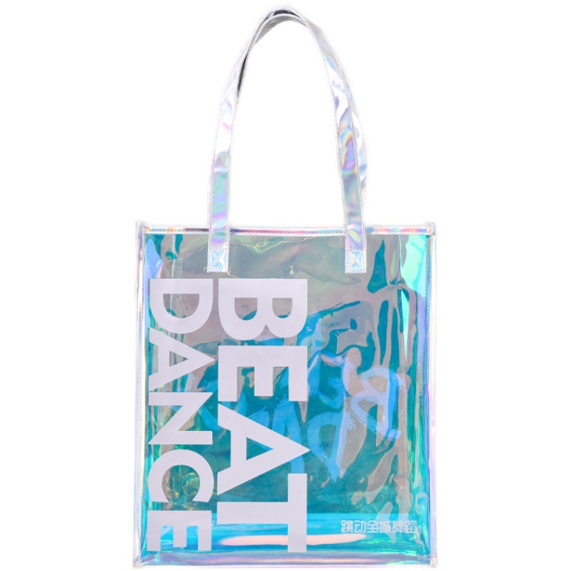 Picture of Waterproof Laser Bag Pvc Handbag Customized Exhibition Gift Bag Colorful Jelly Bag Customized Tpu Souvenir Bag