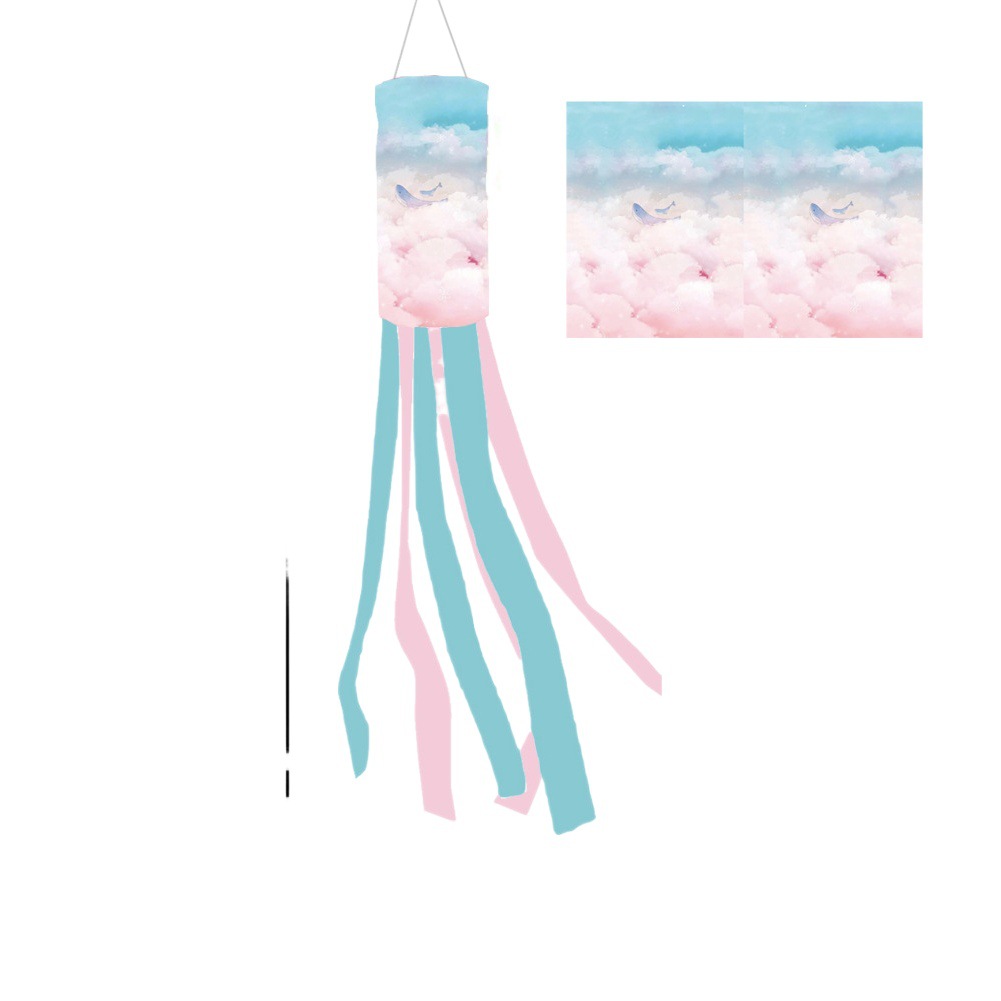 Picture of Carefully Selected Cross-Border Small Fresh Spring Hairdryer Flag Outdoor Weather Bag Party Courtyard Decoration Courtyard Weather Bag