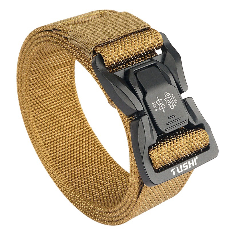 New tactical alloy buckle training pants with nylon belt outdoor Joker quick release men's belt wholesale