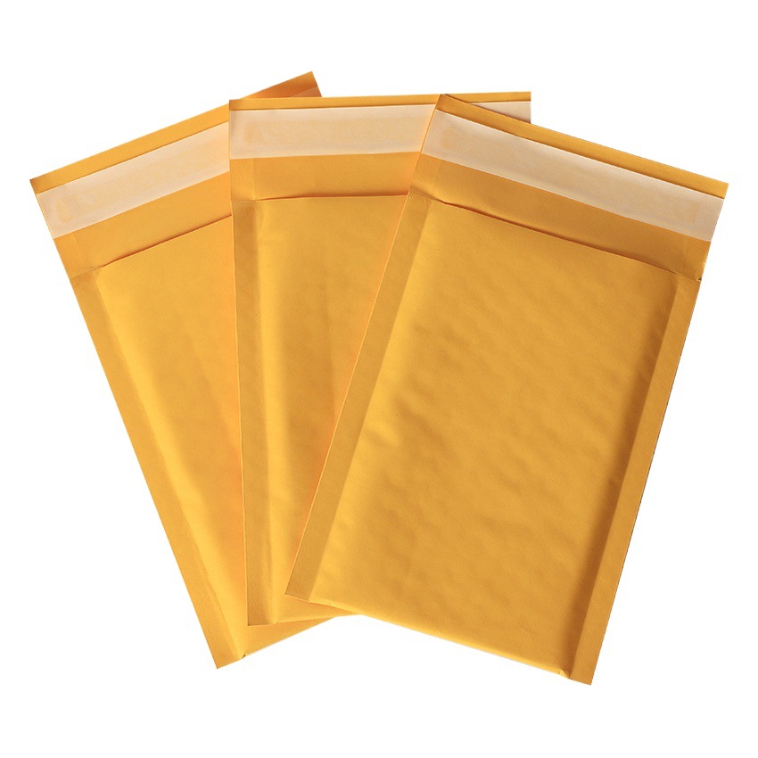 Small Packaging Bubble Bags, Yellow Kraft Paper Bubble Bags, Wholesale Thickened Foam Packaging Bags, Digital Packaging Bags, Cross-Border