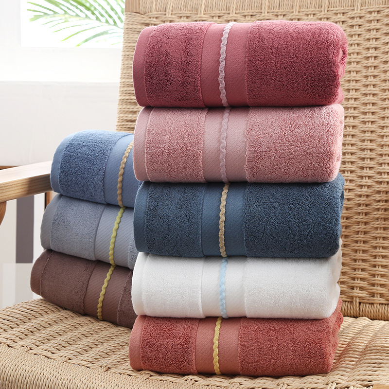 Picture of Bamboo fiber bath towel 140 * 70cm thickened 500g lint-free better than pure cotton soft absorbent baby gift