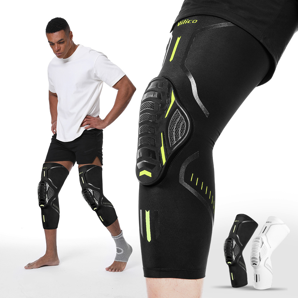 Outdoor sports summer Lycra honeycomb joint anti-collision basketball knee pads riding outdoor running fitness protective gear wholesale