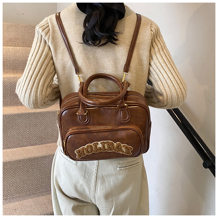 Picture of Cross-border Retro Maillard Small Bag 2024 New Autumn and Winter Women's Backpack High-end Sense Handbag