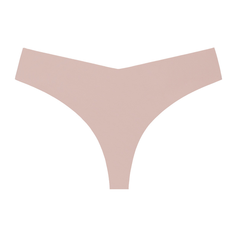 Picture of European and American Cross-border Pregnant Women's plus size Traceless Women's Underwear Class A Ice Silk Breathable Sports Low Waist Naked Briefs for Women