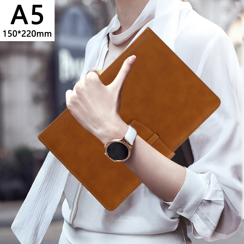 Picture of High-Looking A5 Notebook Imitation Leather Hand Ledger Thickeneded Conference B5 Simple Business Notepad Custom Logo