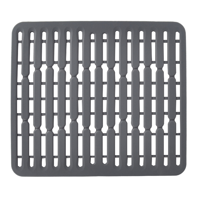 Picture of Silicone Hollow Drain Mat Kitchen Sink Dishwashing Sink Non-Slip Mat Multi-Functional Insulation Mat Thickeneded Dish Mat