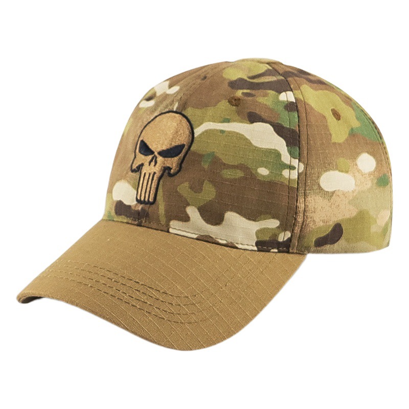 2025 New Color-Blocked Embroidered Baseball Cap Mc Camouflage Hat Military Fan Outdoor Equipment Sports Cap Cross-Border Supply