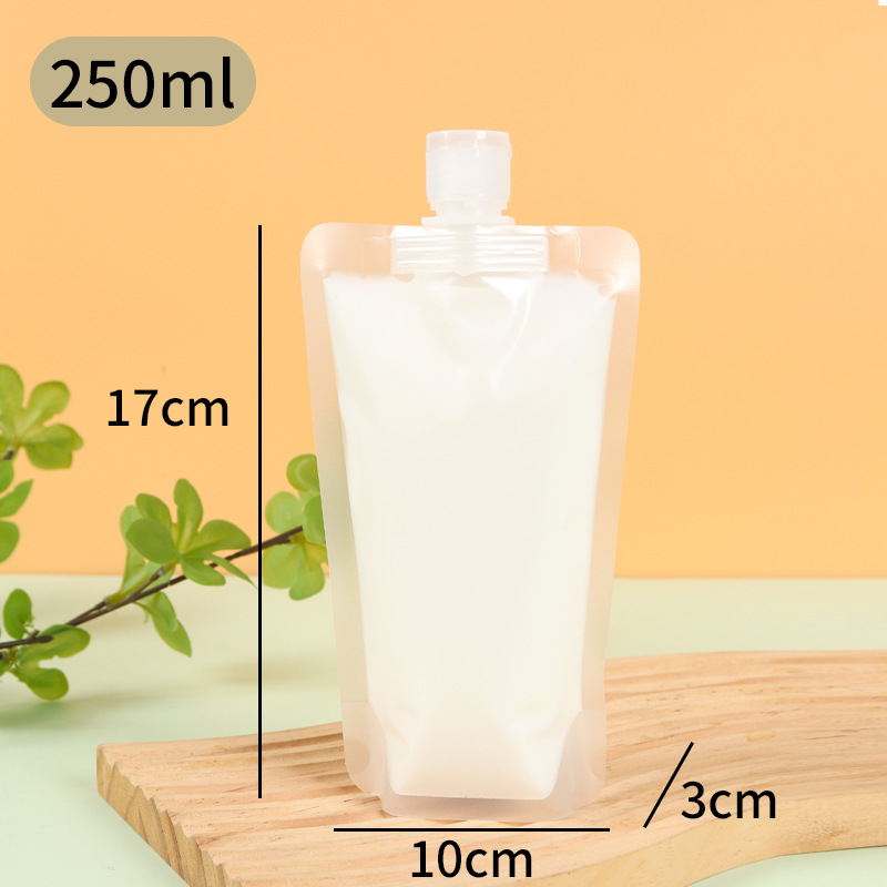 Picture of Daily Chemical Travel Bag Portable Disposable Lotion Shampoo Repackaged Shower Gel Frosted Self-Standing Flip-Top Nozzle