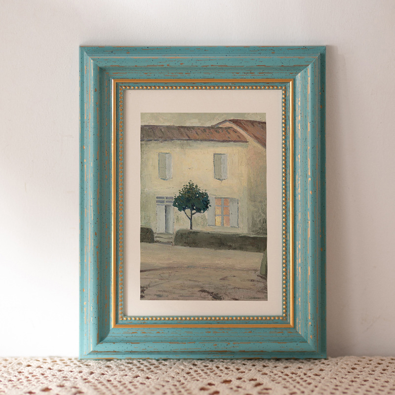 Picture of European retro photo studio wedding photo frame 6 inch table 7 inch 8 inch 10 photo wall a4 simple oil picture frame wholesale